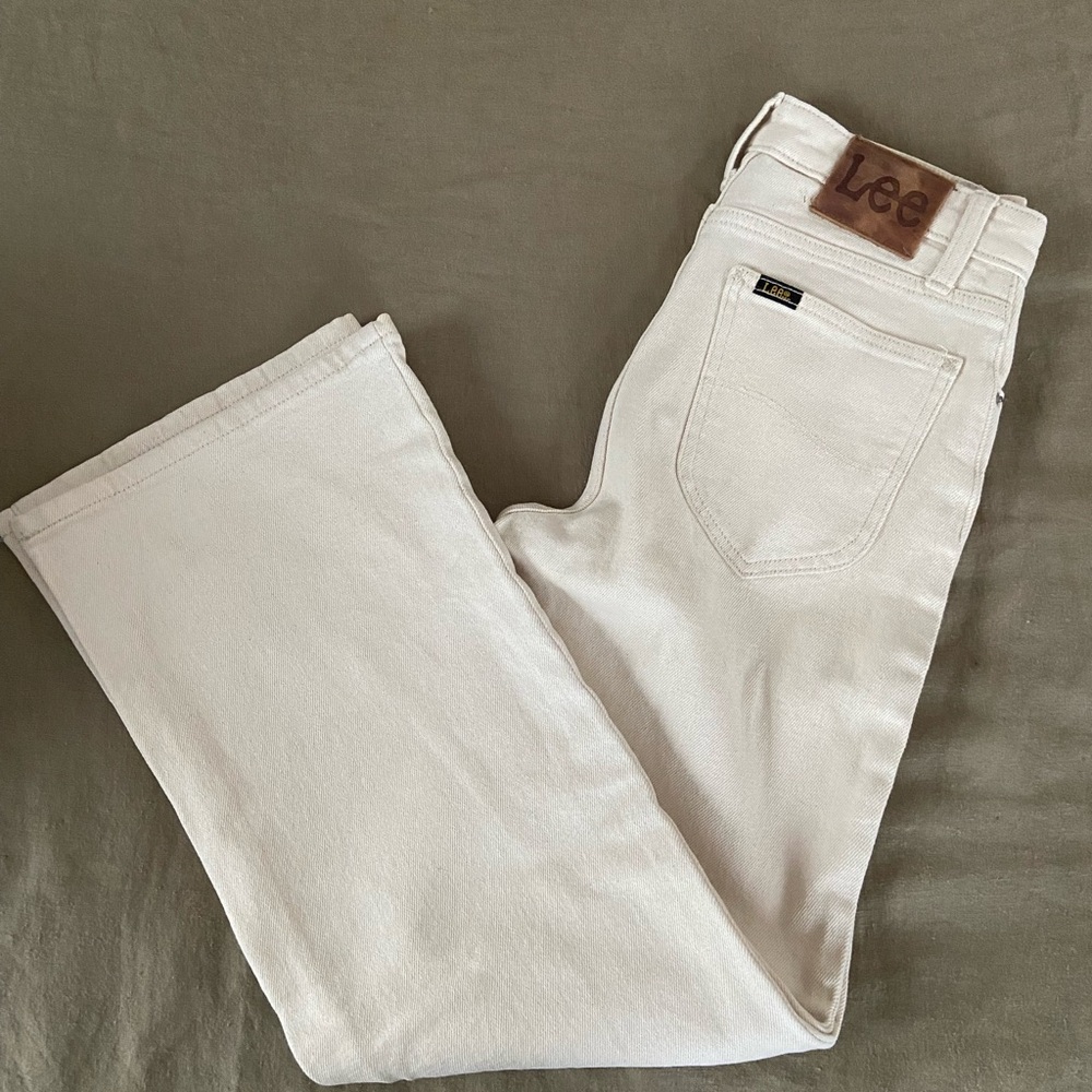Cream Lee Jeans